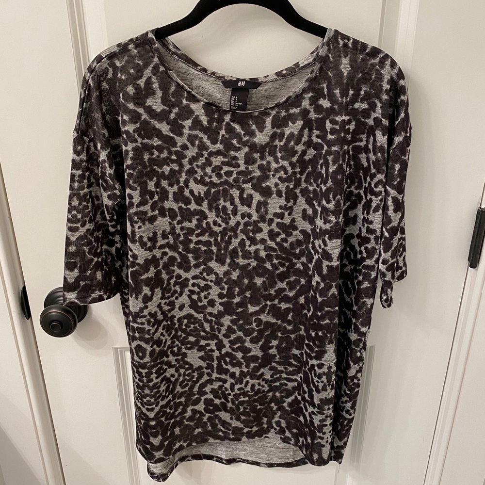 H&M animal print tunic